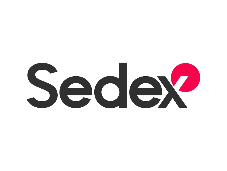 Kidswear 20 a black and red Sedex logo