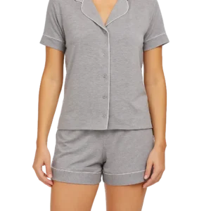Everything You Need to Know About Sleepwear Manufacturing in Tiruppur 6 a woman wearing a grey pajamas