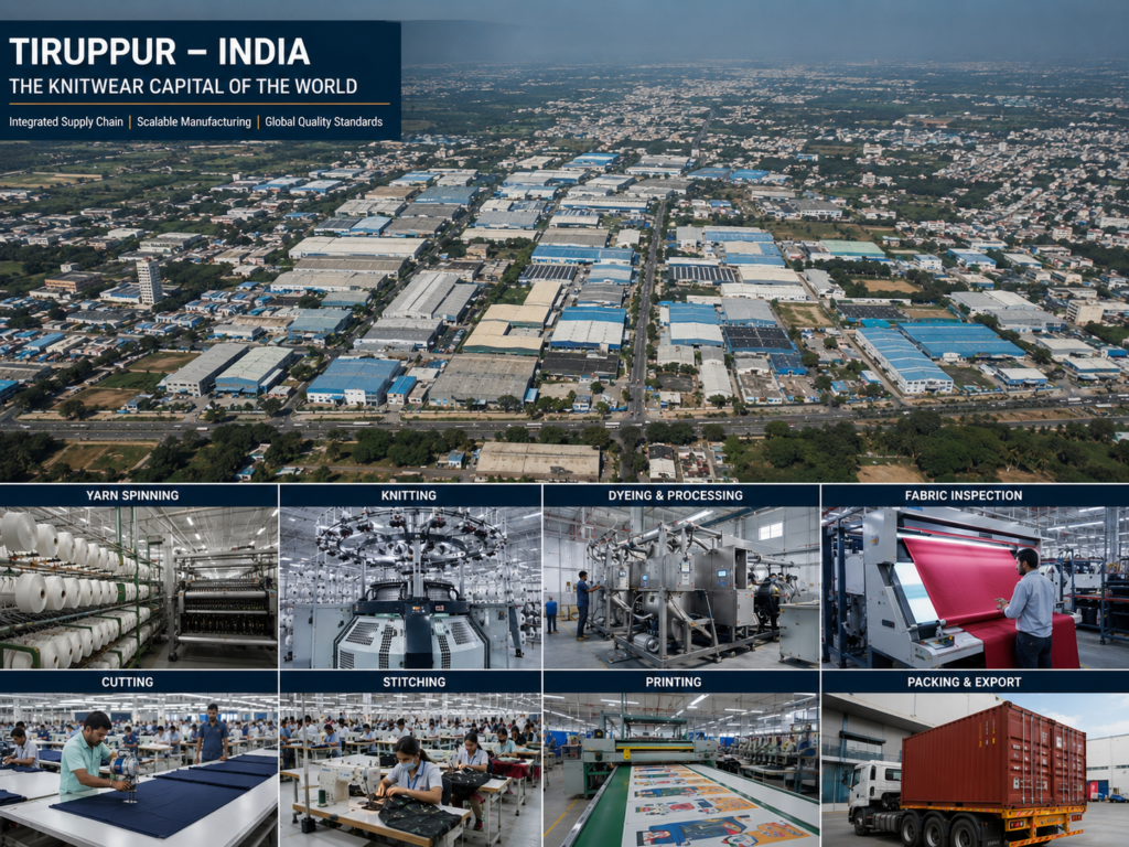 Advantages of sourcing apparel from Tiruppur, India for global apparel buyers