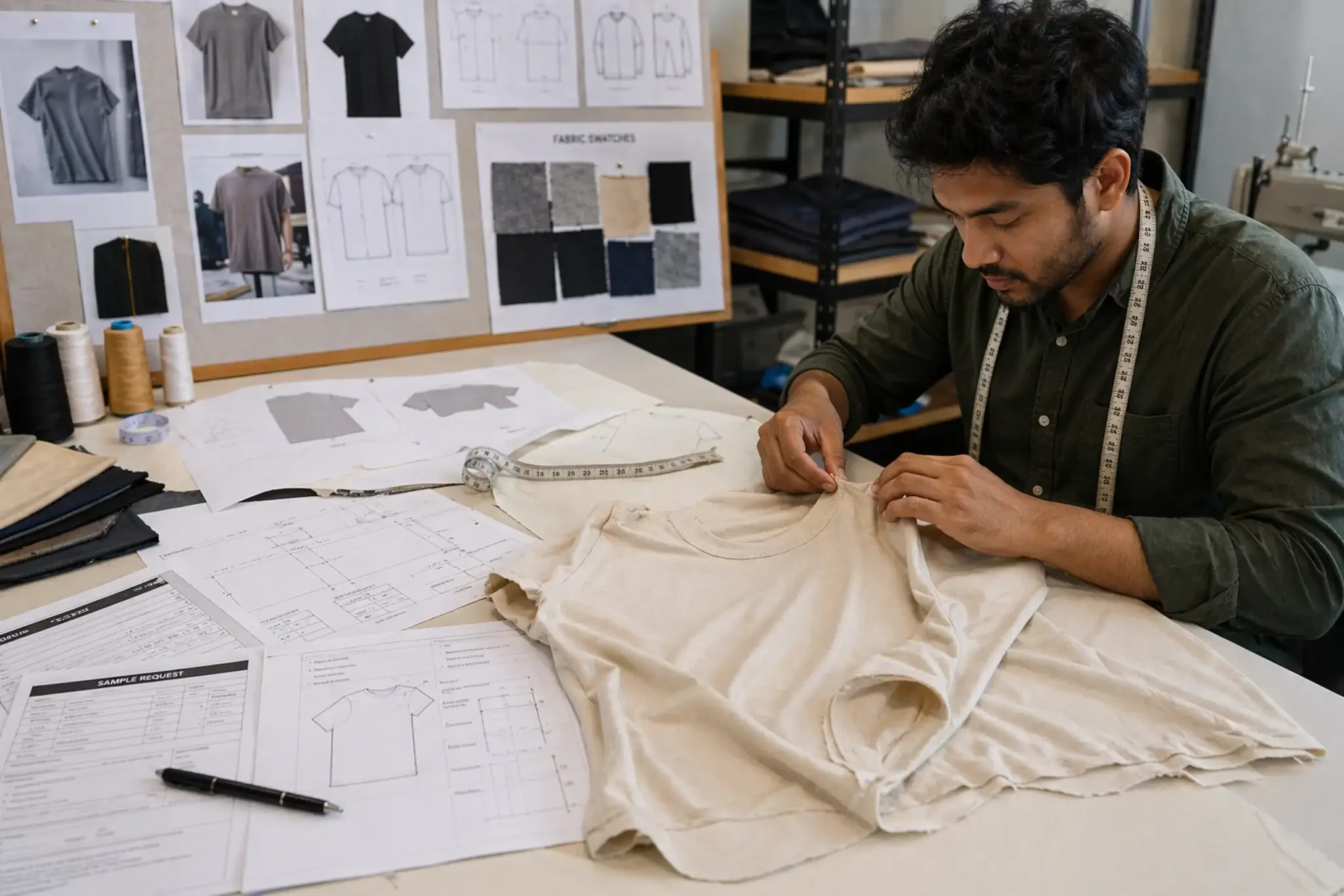 garment sampling process in clothing manufacturing